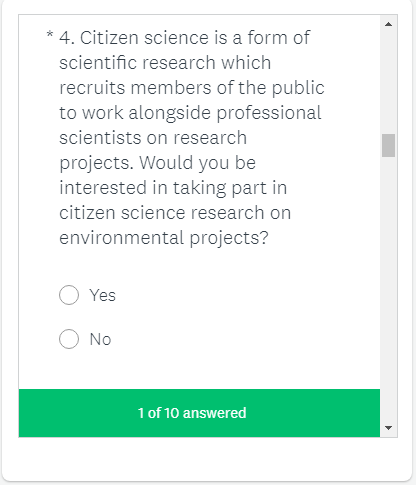 Survey Screenshot